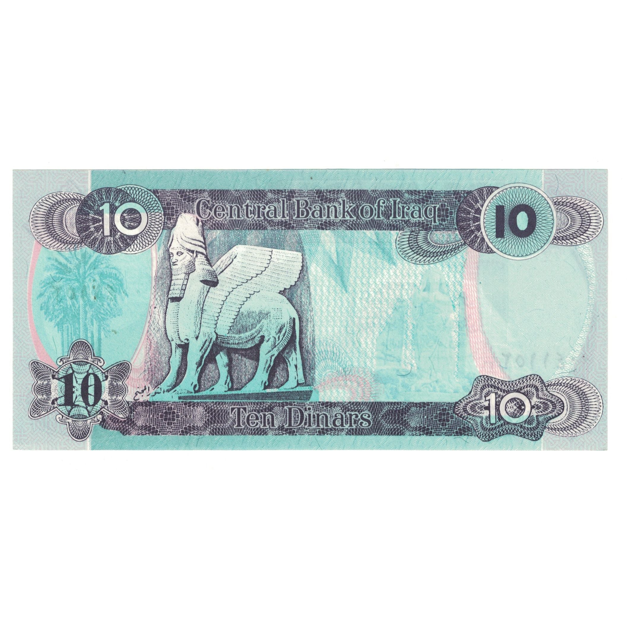 Billet, Iraq, 10 Dinars, KM:81, NEUF