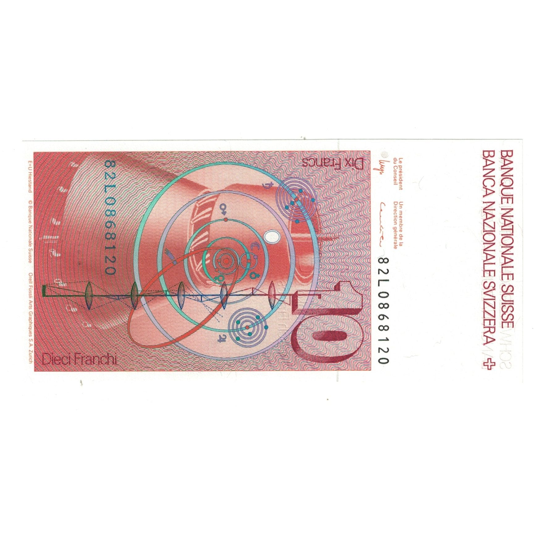 Billet, Suisse, 10 Franken, KM:53h, NEUF