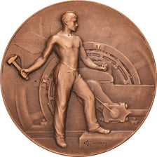 Francia, medalla, Compagnie Française des Métaux, Industry, 1952, Coudray