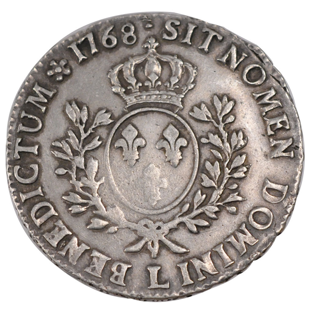 FRANCE, Écu au bandeau, ECU, 1768, Bayonne, KM #512.12, EF(40-45), Silver, ...