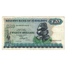 Banconote, Zimbabwe, 20 Dollars, 1960, KM:4c, BB