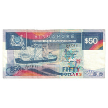 Nota, Singapura, 50 Dollars, KM:22a, EF(40-45)