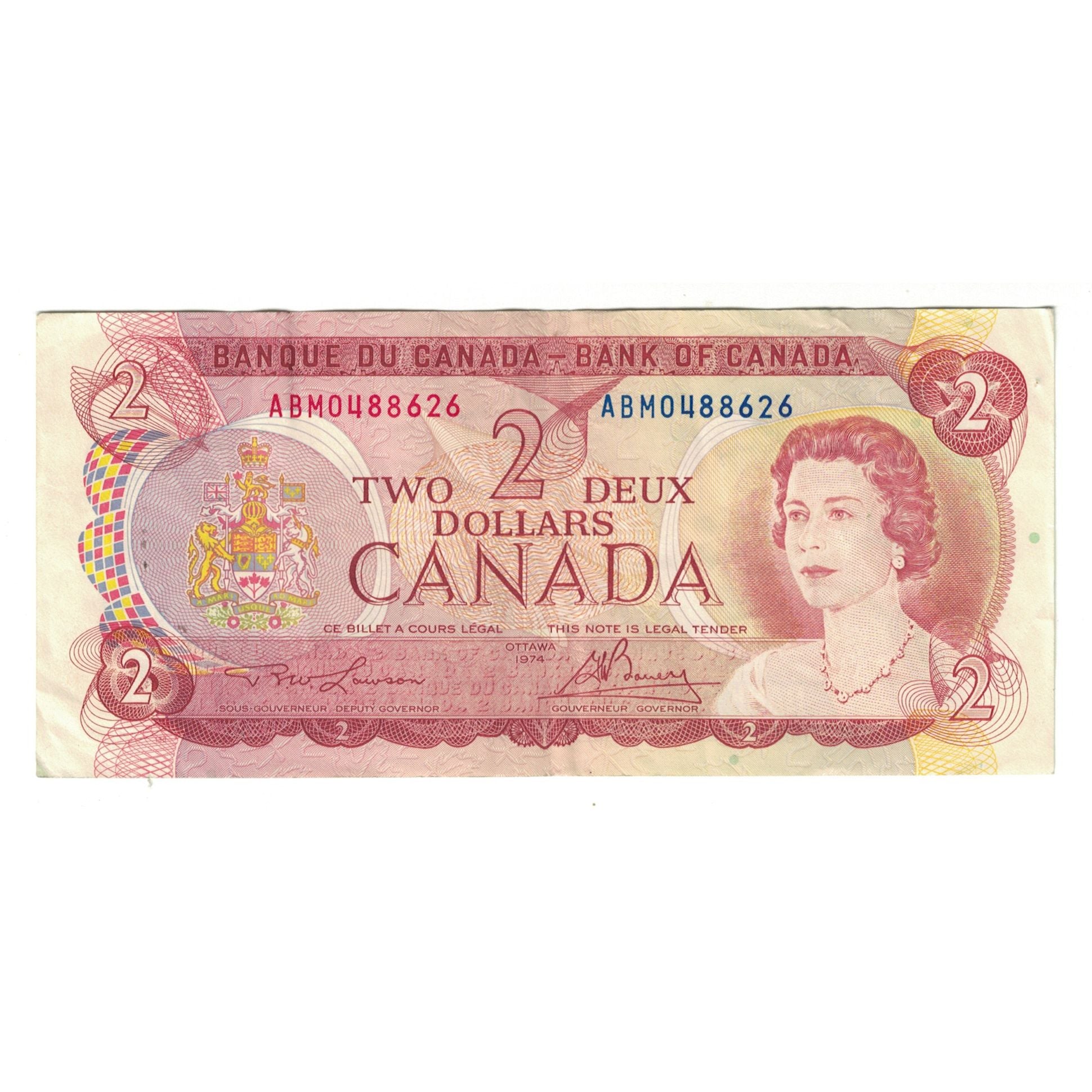 Banknot, Canada, 2 Dollars, 1974, KM:86a, EF(40-45)
