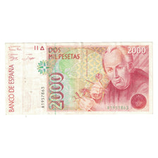 Banconote, Spagna, 2000 Pesetas, 1992, 1992-04-24, KM:164, BB