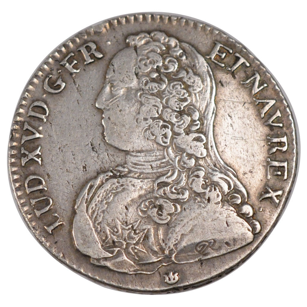 FRANCE, 1/2 Écu aux branches d'olivier, 1/2 ECU, 44 Sols, 1727, Lyon, KM #484.6,