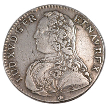 FRANCE, 1/2 Écu aux branches d'olivier, 1/2 ECU, 44 Sols, 1727, Lyon, KM #484.6,