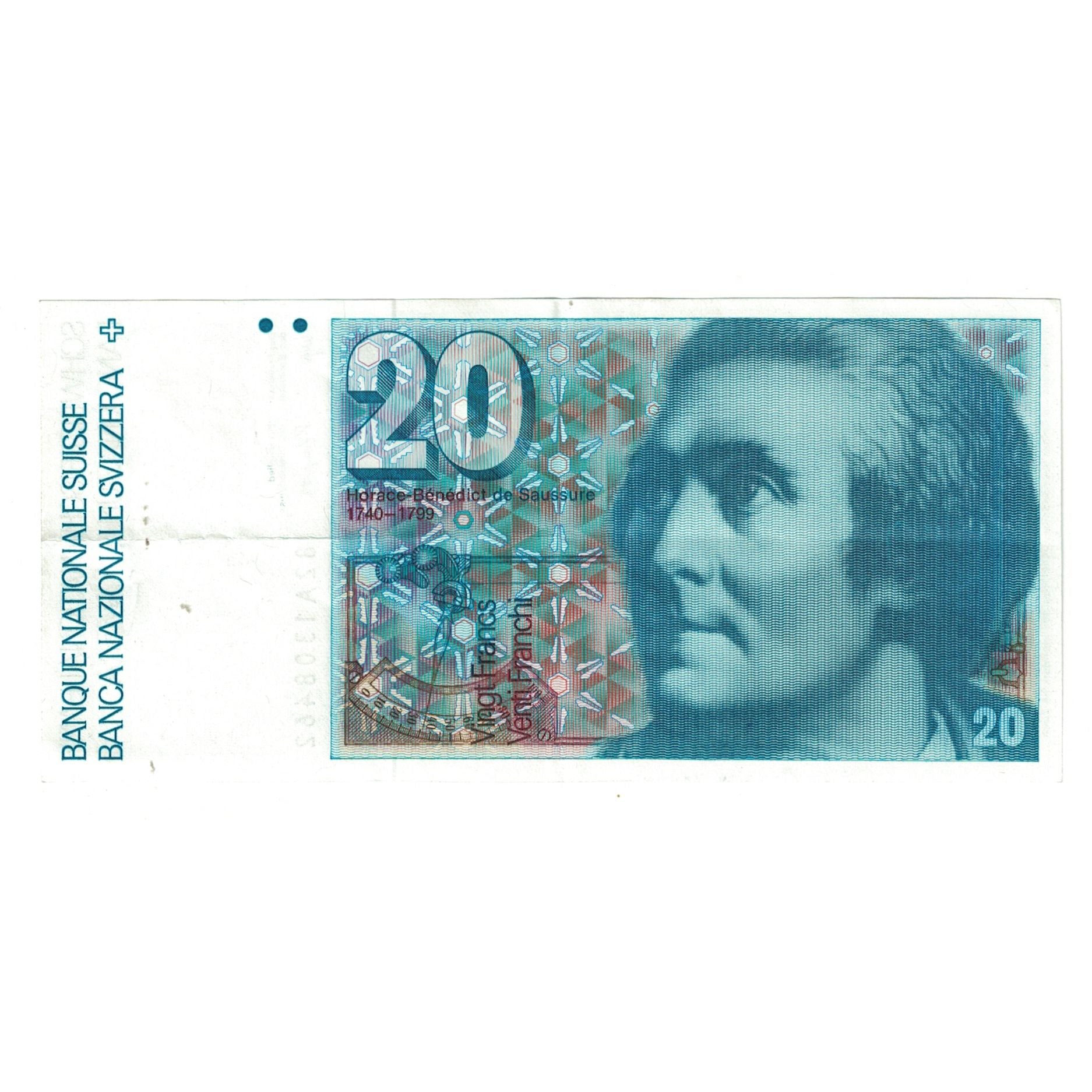 Banconote, Svizzera, 20 Franken, KM:55c, SPL-