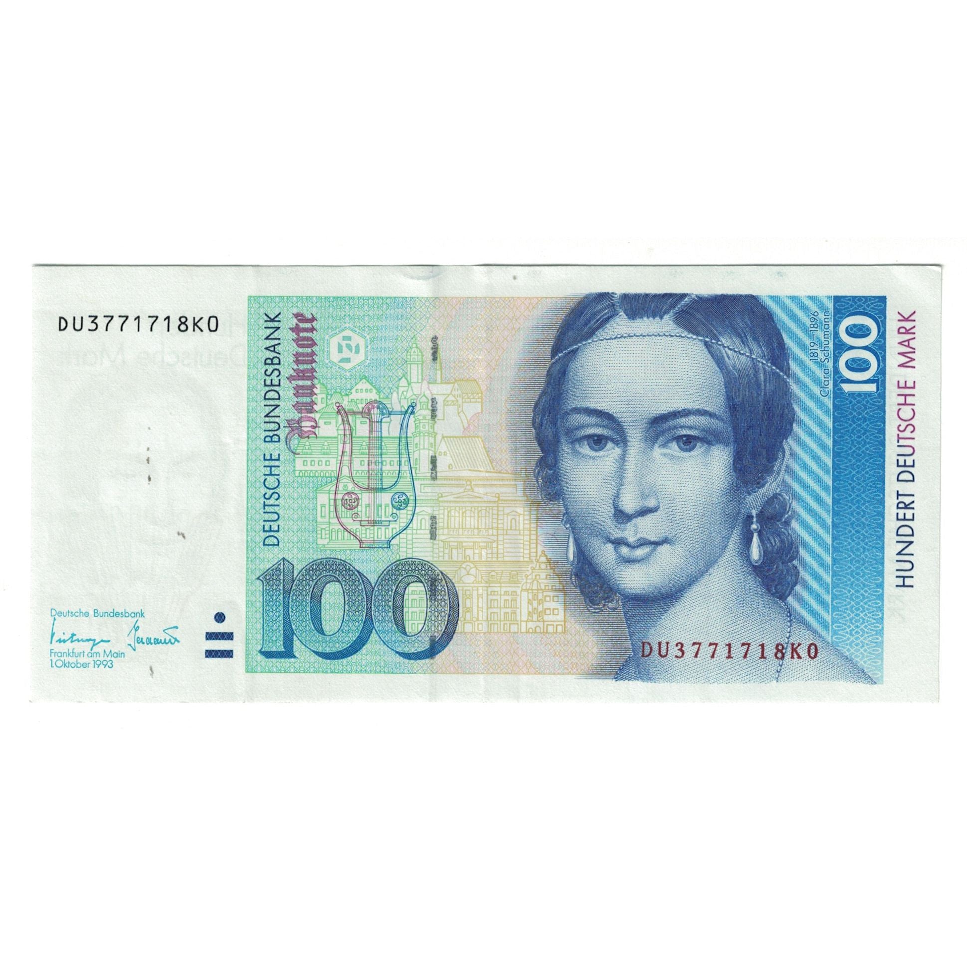 Billet, République fédérale allemande, 100 Deutsche Mark, 1993, 1993-10-01