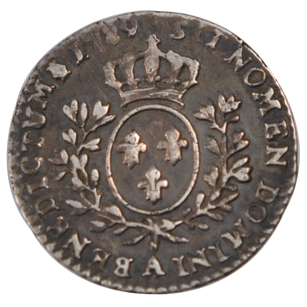 FRANCE, 1/10 Écu, 12 Sols, 1/10 ECU, 1789, Paris, KM #568.1, EF(40-45), Silver, 