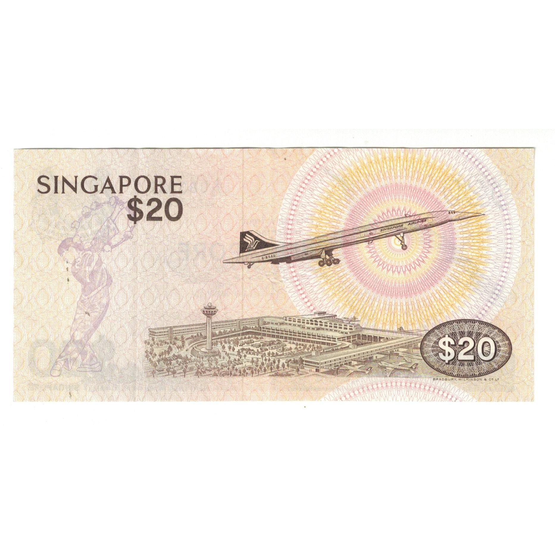 Billet, Singapour, 20 Dollars, KM:12, TTB