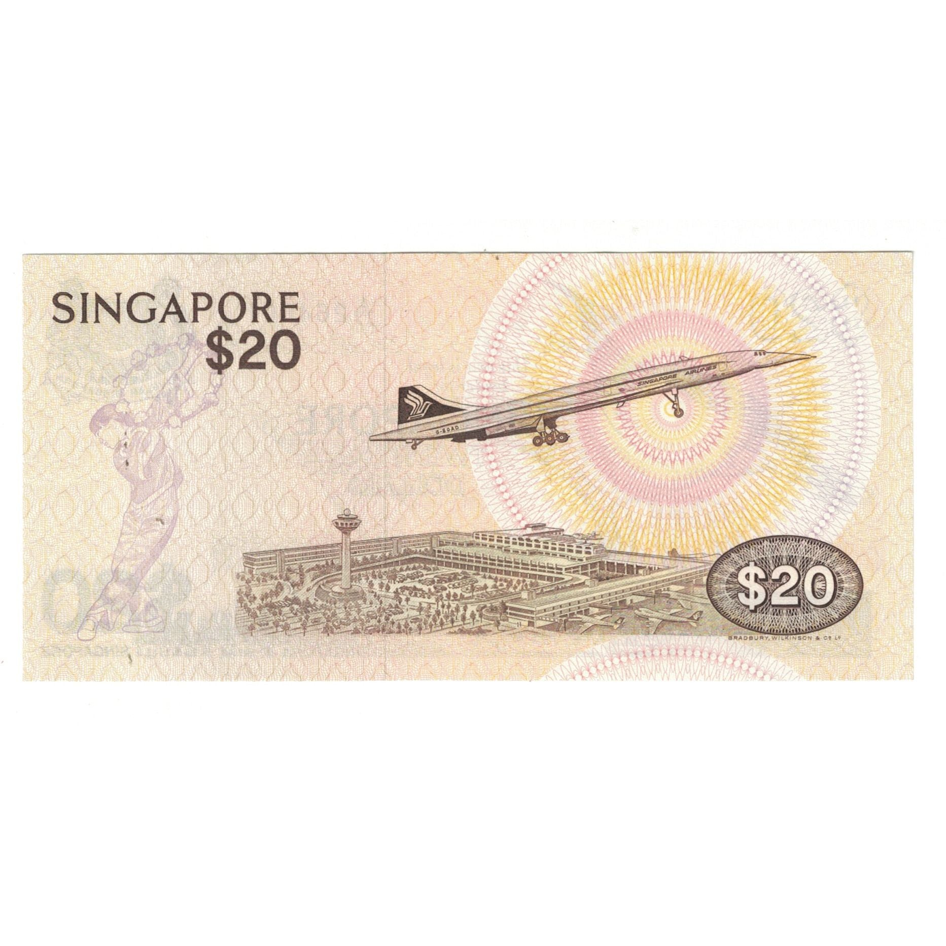 Geldschein, Singapur, 20 Dollars, KM:12, SS