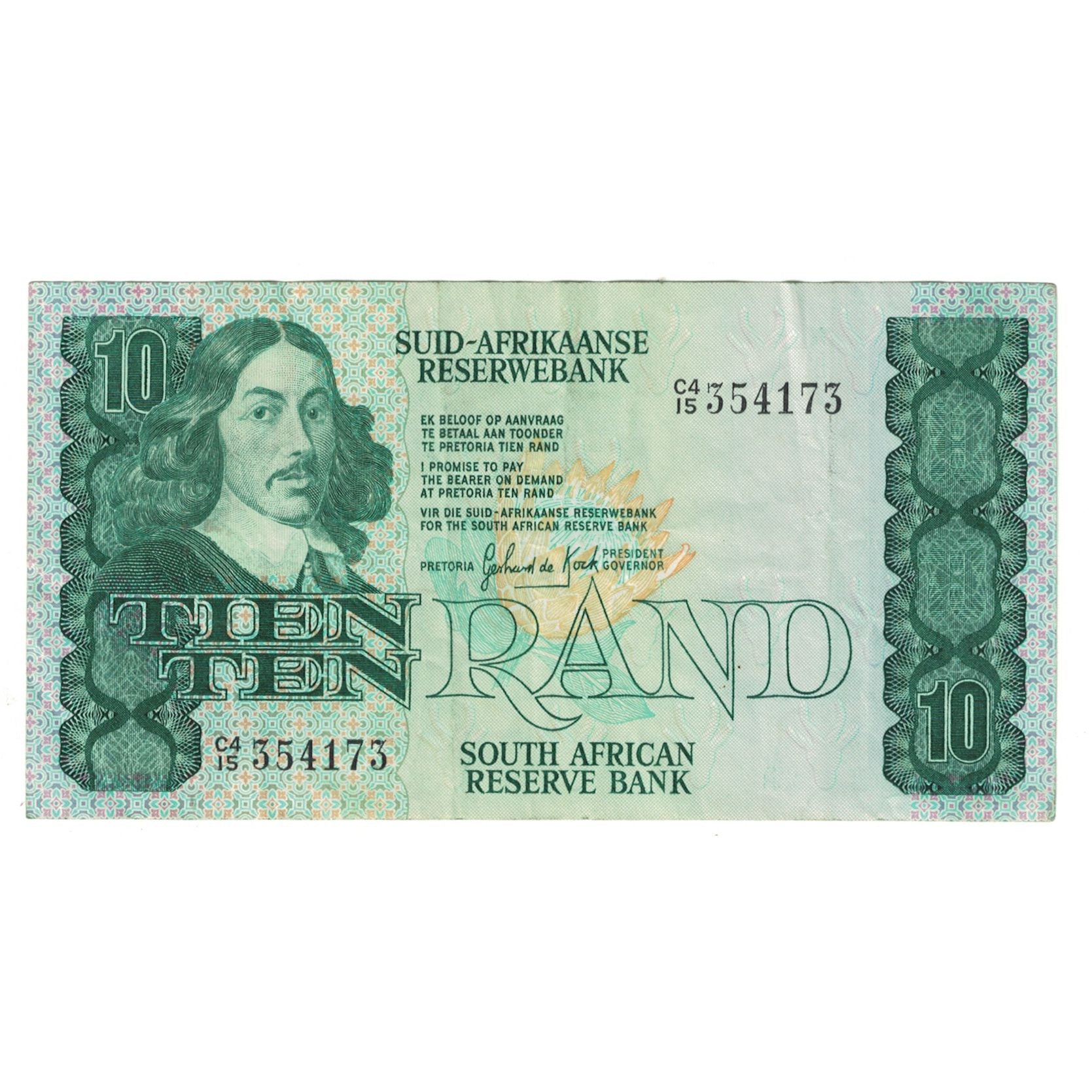 Billet, Afrique du Sud, 10 Rand, KM:120d, TTB