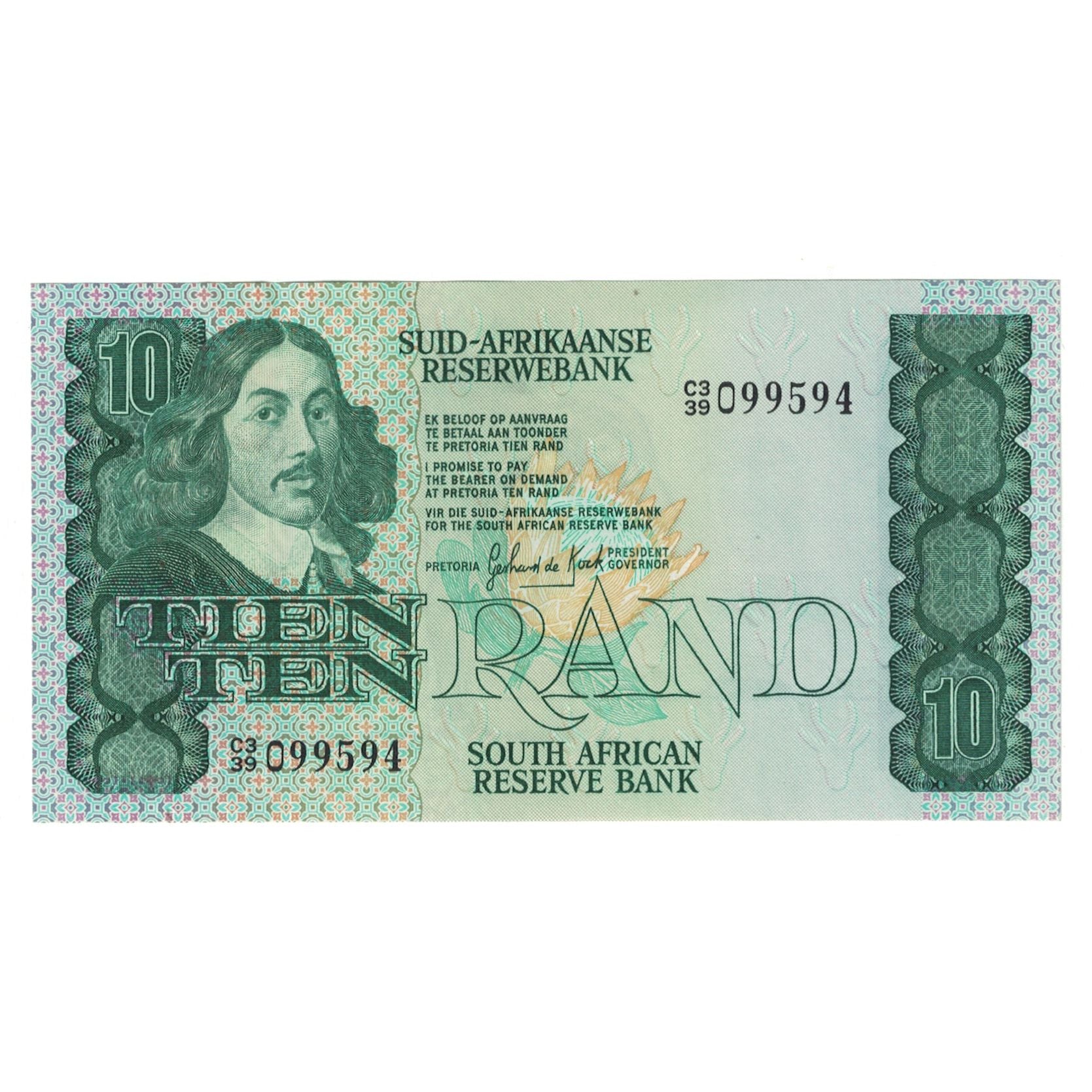 Banconote, Sudafrica, 10 Rand, KM:120d, SPL