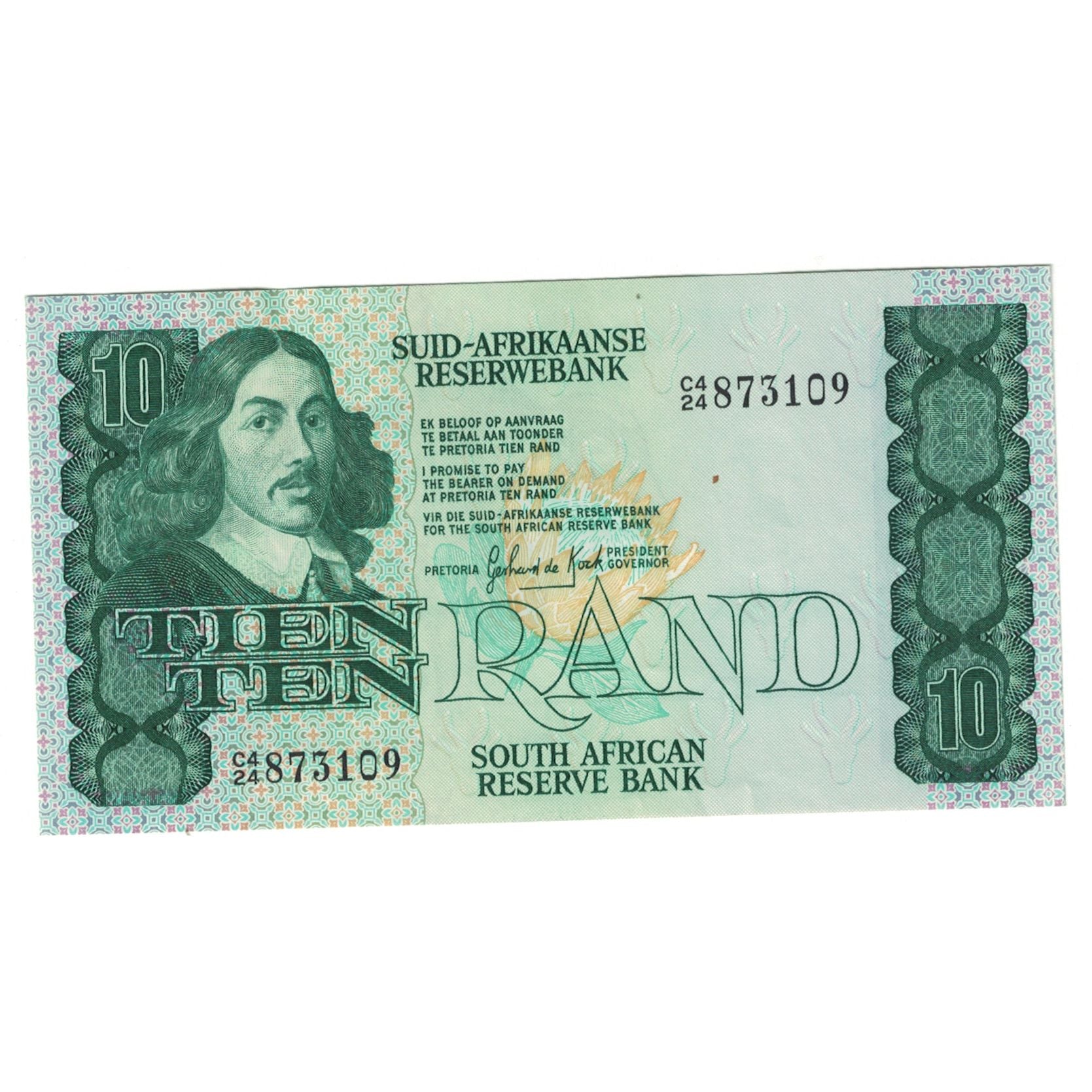Geldschein, Südafrika, 10 Rand, KM:120d, SS