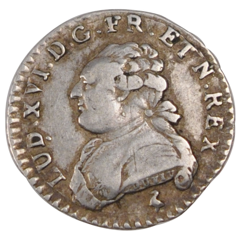 FRANCE, 1/20 Ecu, 1782, Paris, EF(40-45), Silver, Gadoury #352, 1.40