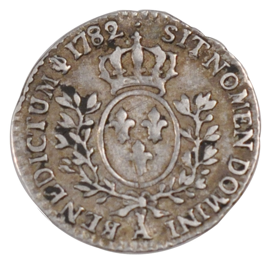 FRANCE, 1/20 Ecu, 1782, Paris, EF(40-45), Silver, Gadoury #352, 1.40