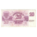 Biljet, Letland, 20 Rublu, 1992, KM:39, TB+