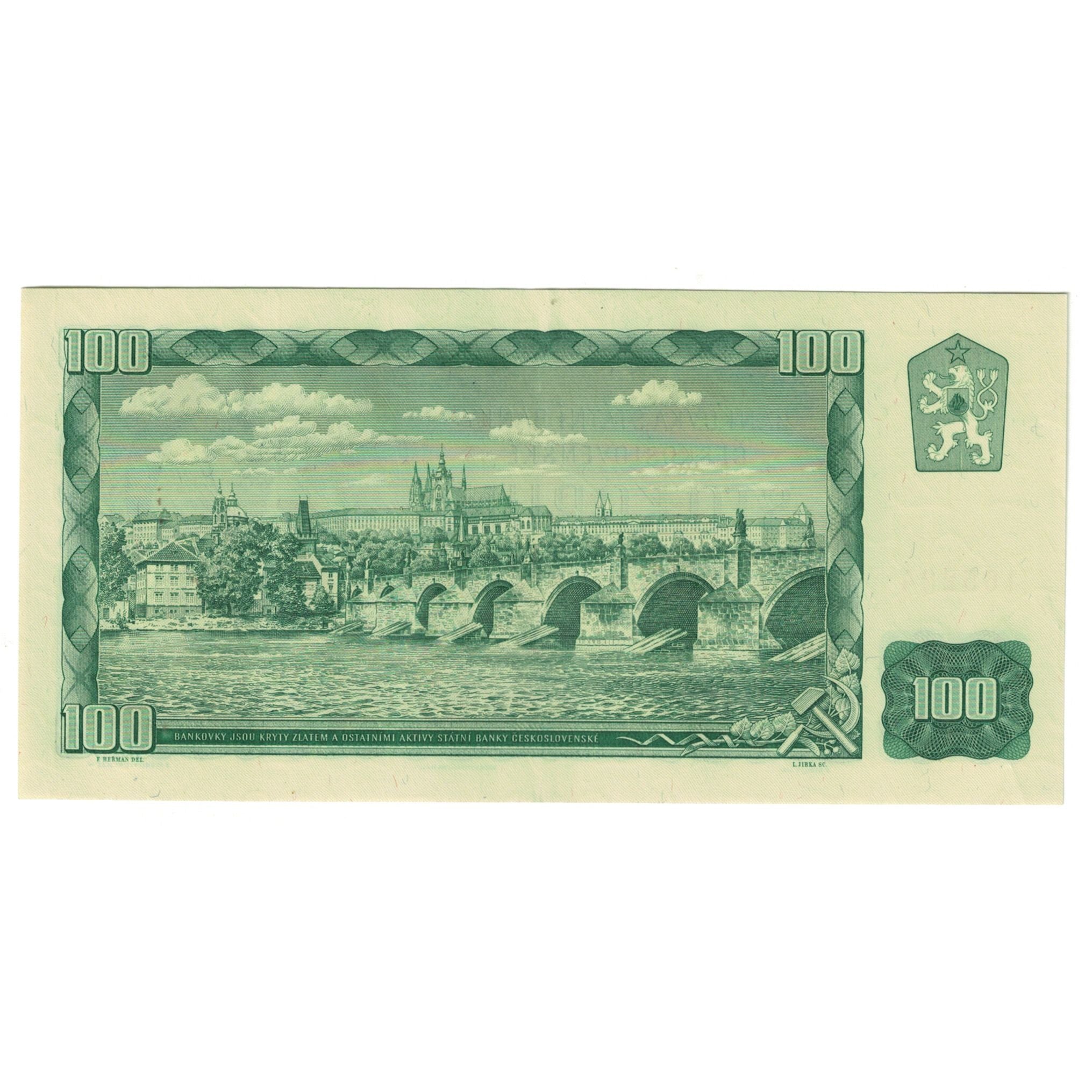 Banknote, Czechoslovakia, 100 Korun, 1961, KM:91c, UNC(63)