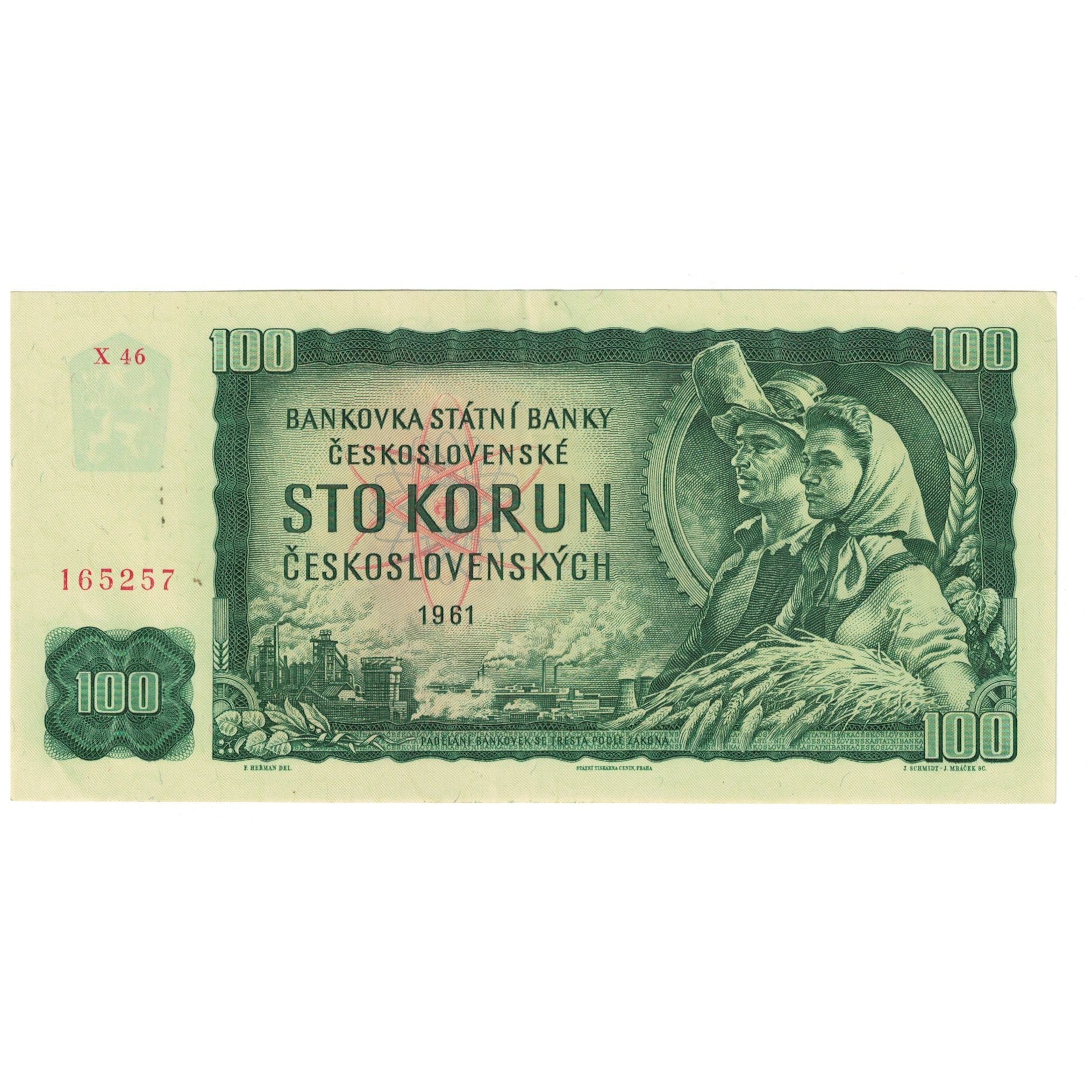 Billet, Tchécoslovaquie, 100 Korun, 1961, KM:91c, SUP