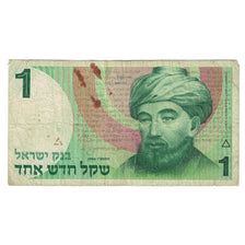 Banknote, Israel, 1 New Sheqel, 1986, KM:51Aa, VG(8-10)