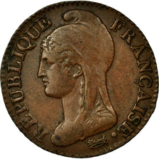 Moneta, Francia, Dupré, 5 Centimes, 1796, Paris, BB, Bronzo, Gadoury:124