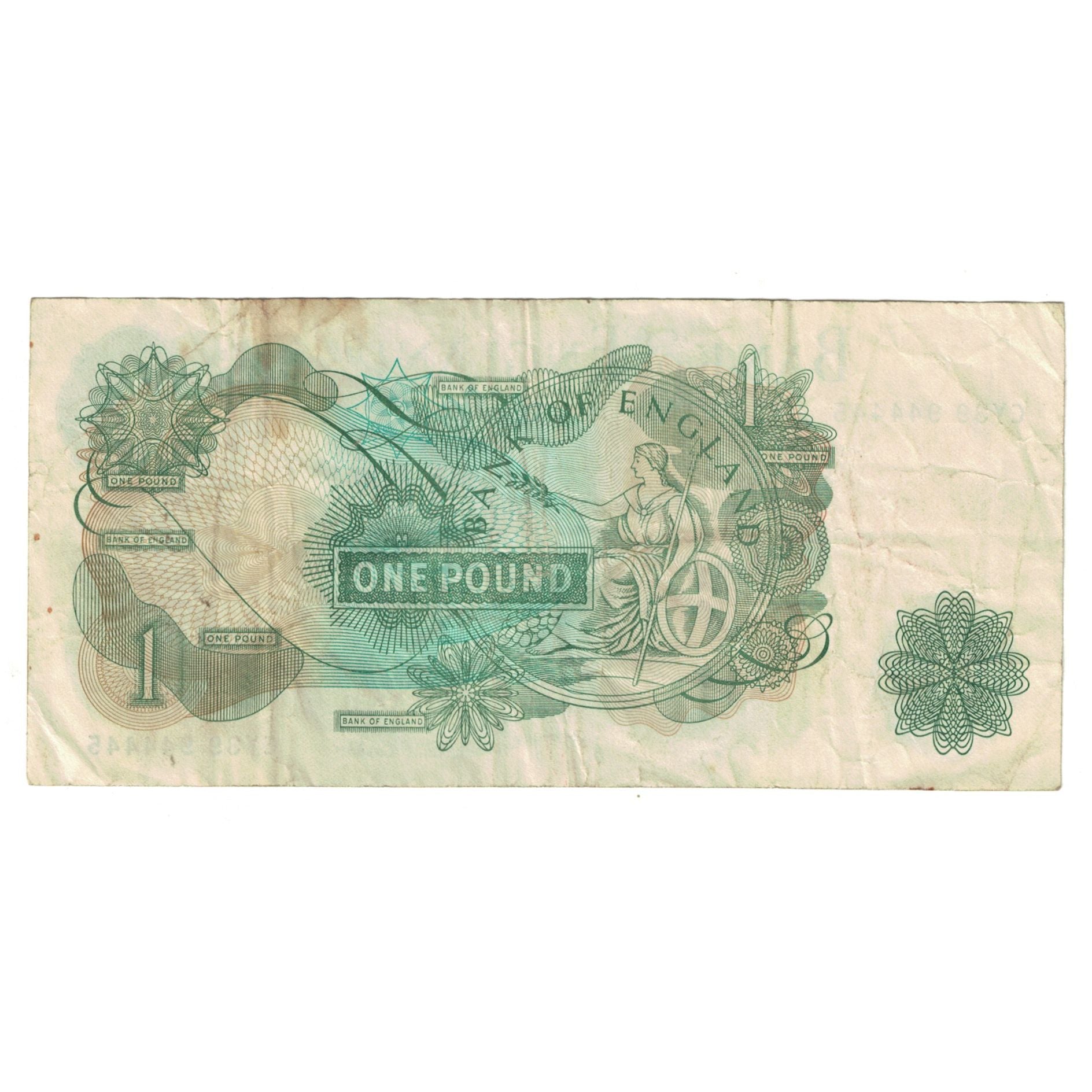 Billet, Grande-Bretagne, 1 Pound, 1960, KM:374a, TB+