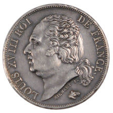 FRANCE, Louis XVIII, Franc, 1819, Nantes, KM #709.11, graded, PCGS, AU(55-58),..