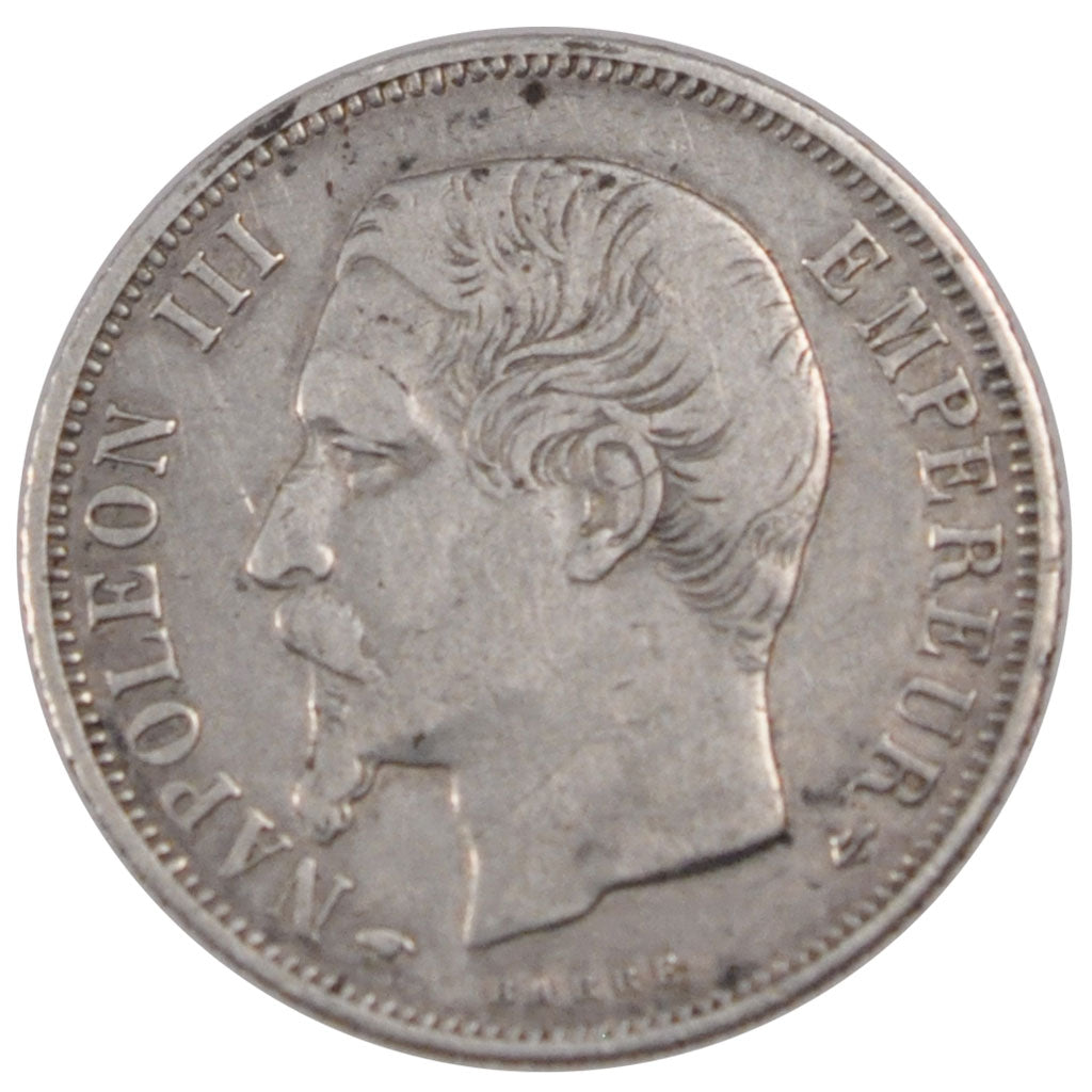 Second Empire, 1 Franc Napoléon III tête nue