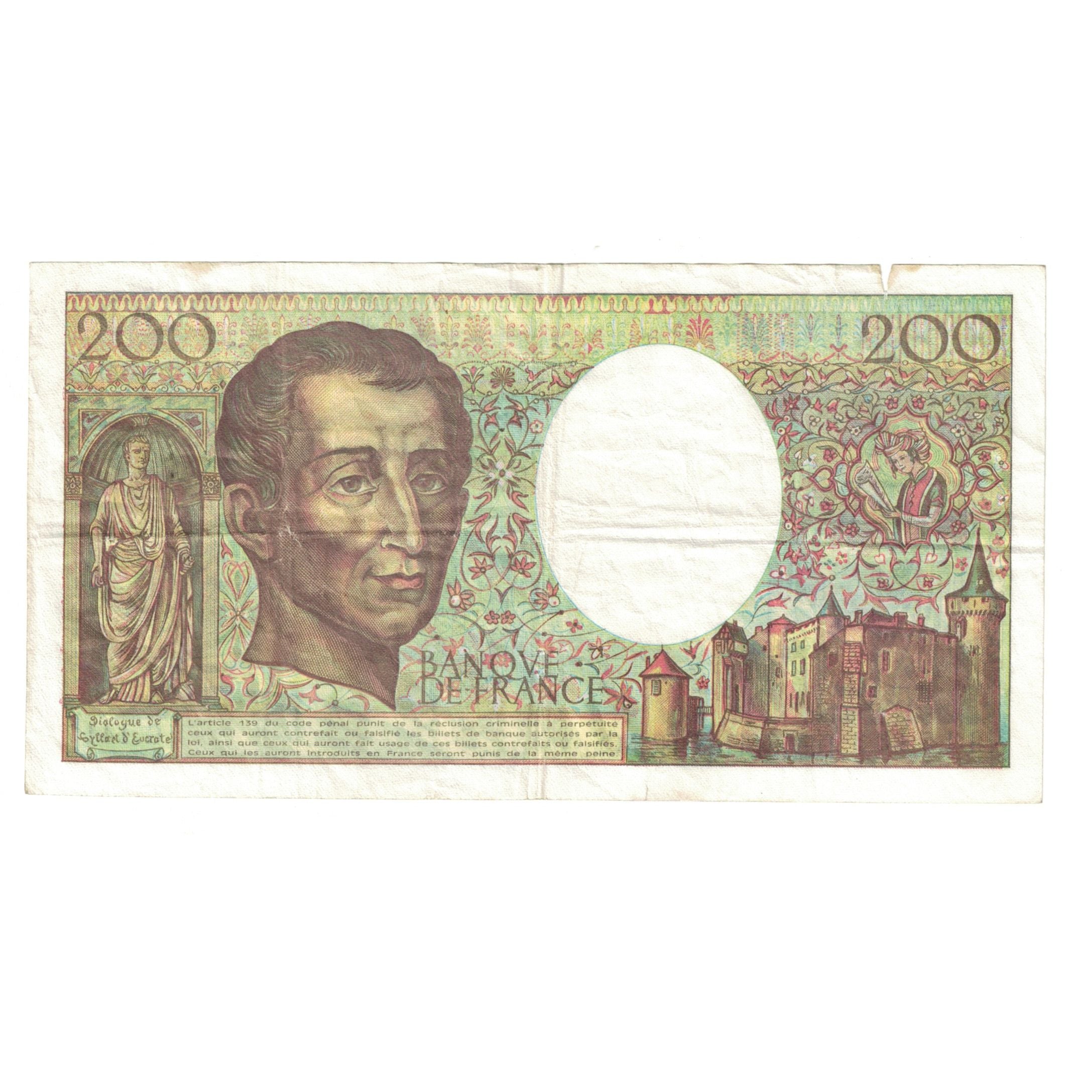 Frankreich, 200 Francs, Montesquieu, 1992, G.141115433, S, Fayette:70.12c