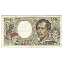 France, 200 Francs, Montesquieu, 1990, B.094762173, TB, Fayette:70.10b, KM:155d