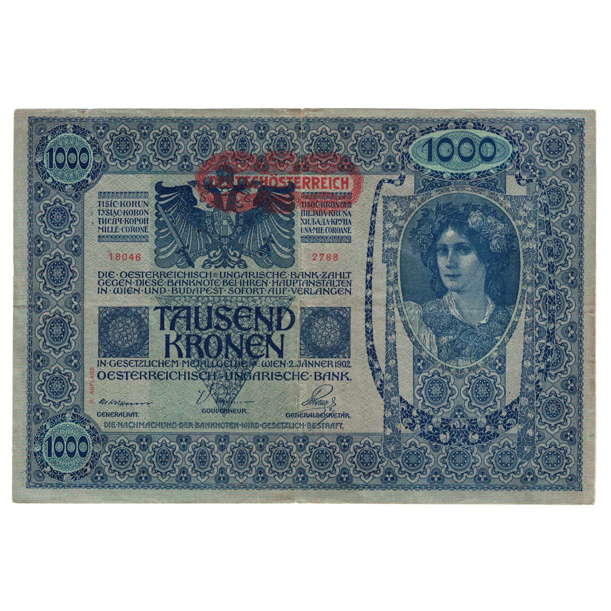 Banknote, Austria, 1000 Kronen, 1902, 1902-01-02, KM:59, EF(40-45)