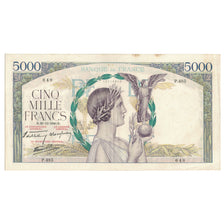 France, 5000 Francs, Victoire, 1940, P.485 648, TTB, Fayette:46.18, KM:97a