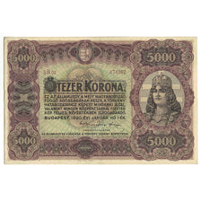Banknote, Hungary, 5000 Korona, 1920, 1920-01-01, KM:67, EF(40-45)
