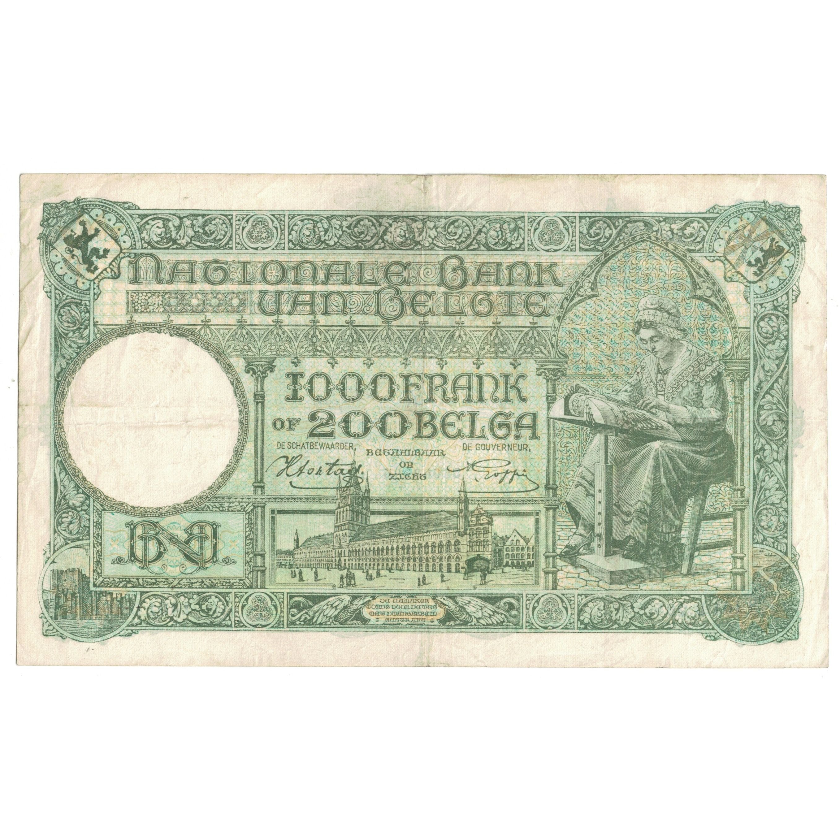 Banknote, Belgium, 1000 Francs-200 Belgas, 1941, 1941-11-18, KM:110, EF(40-45)