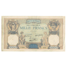 France, 1000 Francs, Cérès et Mercure, 1939, L.6593 939, EF(40-45)