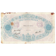 Francja, 500 Francs, Bleu et Rose, 1937, Q.2638 743, F(12-15), Fayette:31.1