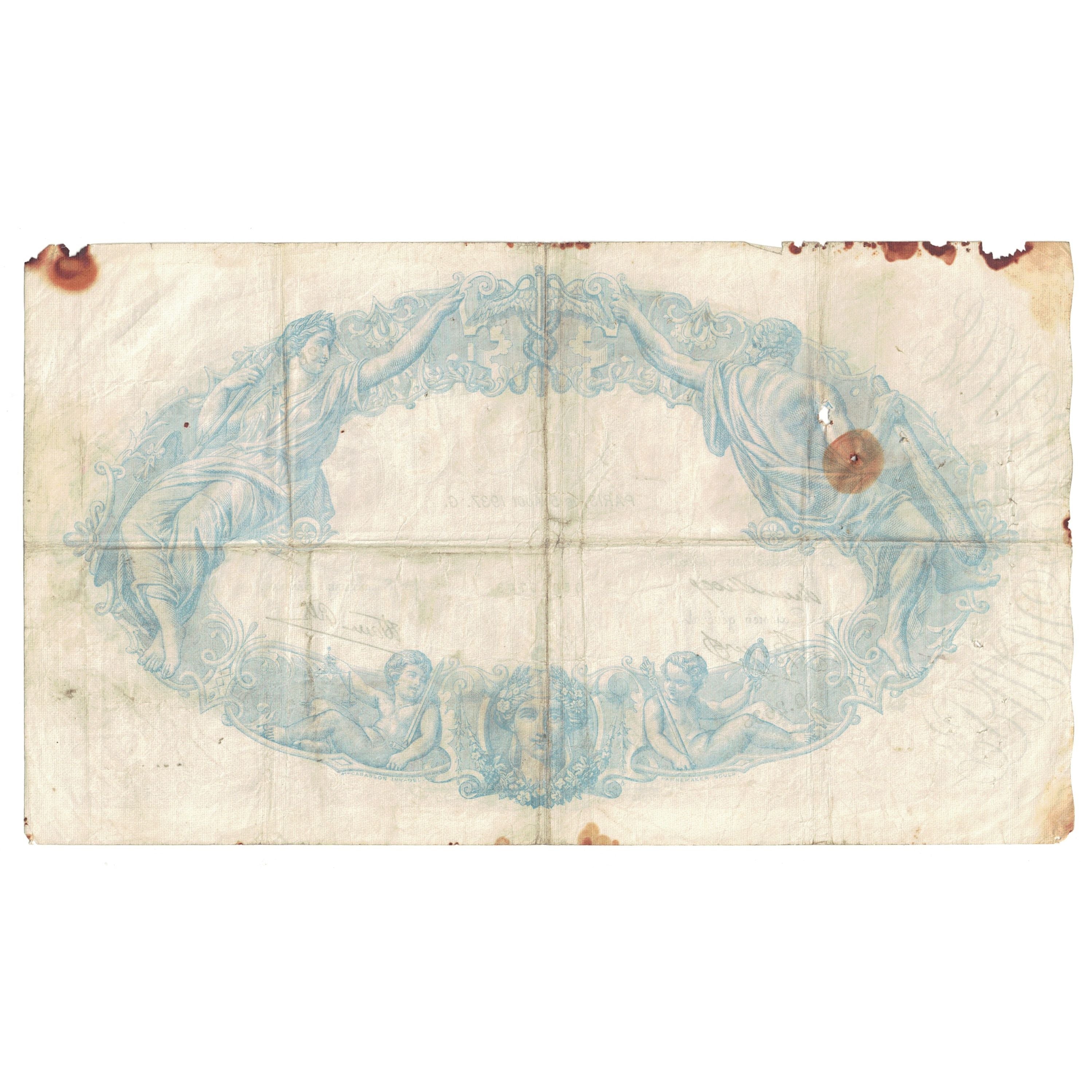 Francja, 500 Francs, Bleu et Rose, 1937, Q.2638 743, F(12-15), Fayette:31.1