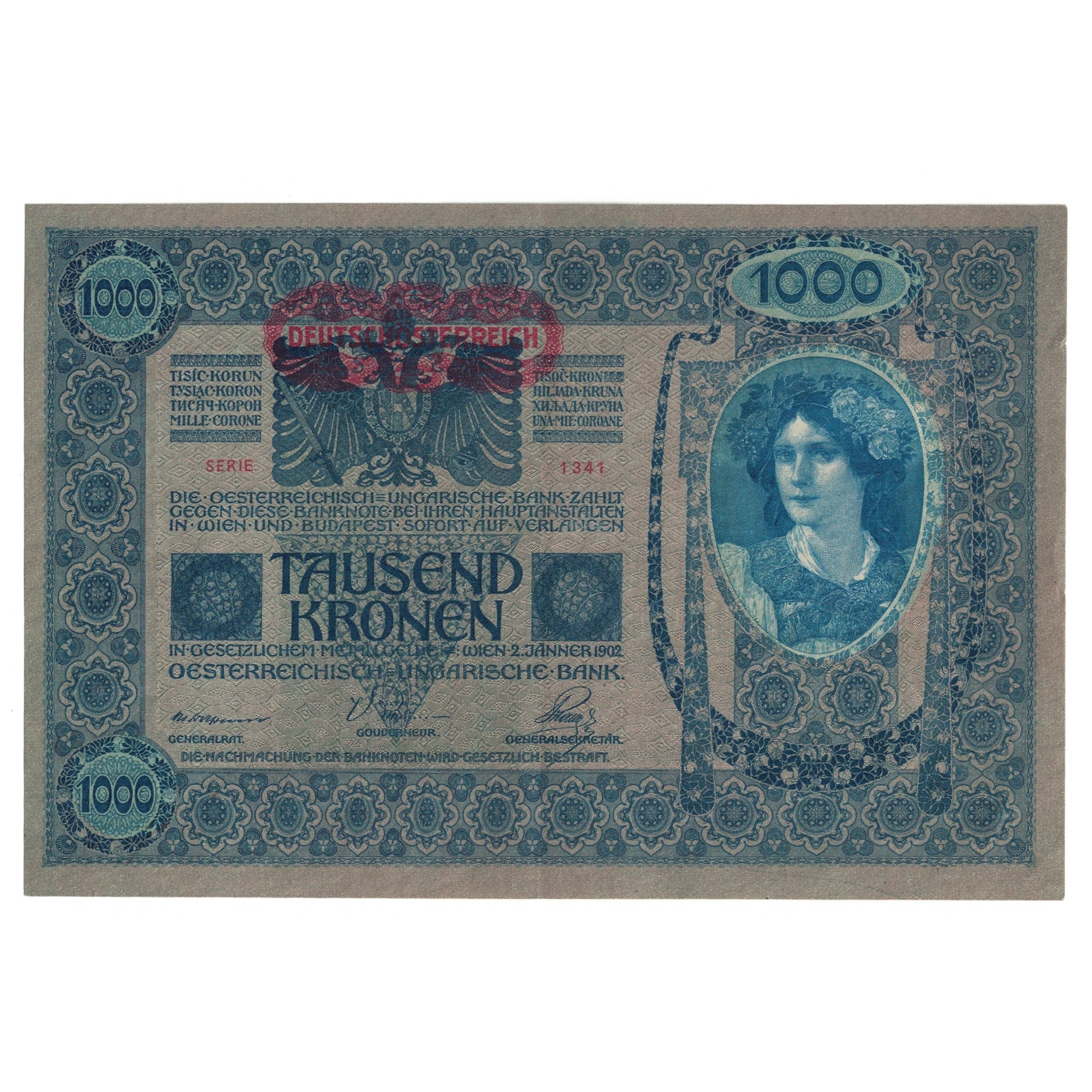 Banknote, Austria, 1000 Kronen, 1902, 1902-01-02, KM:59, EF(40-45)