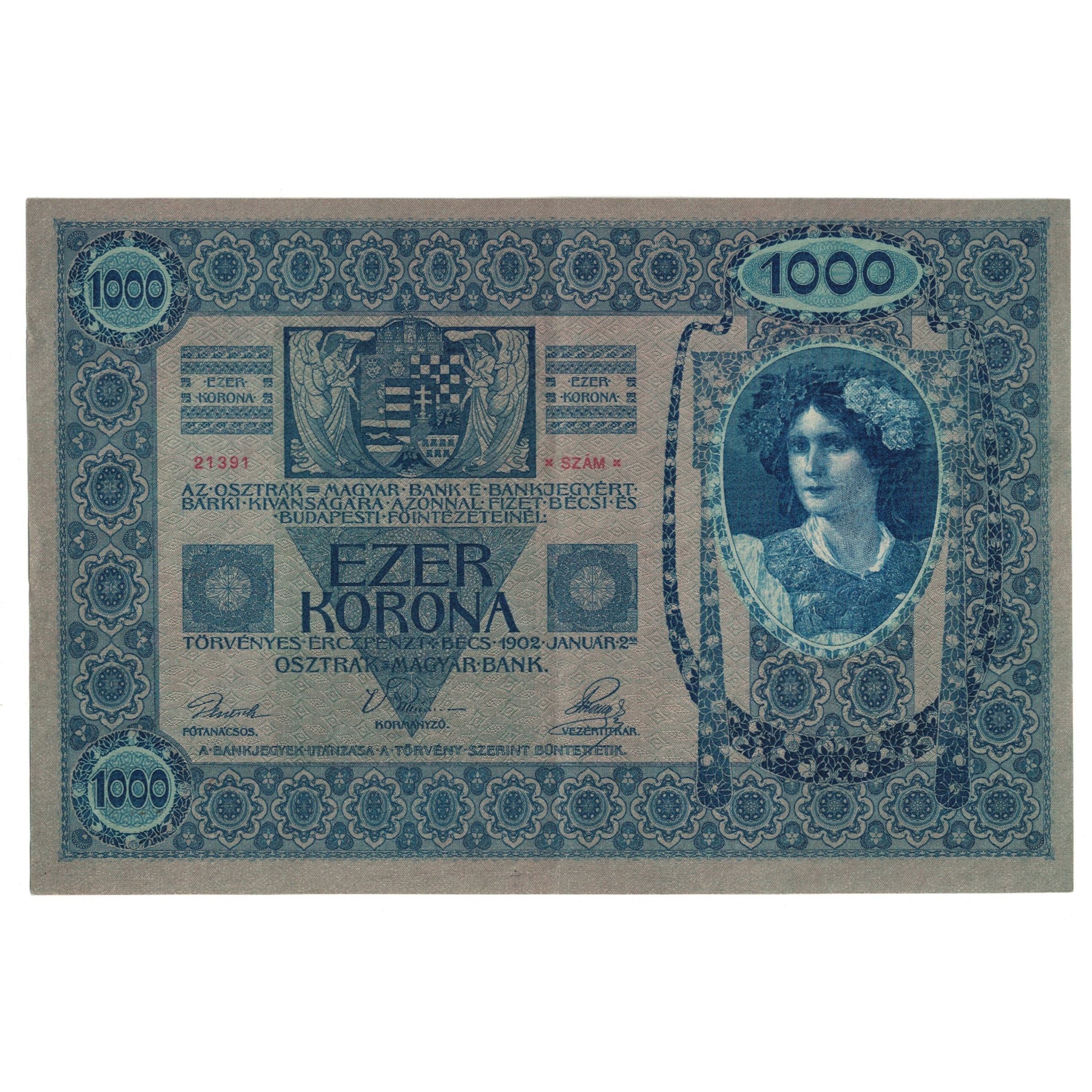 Banknote, Austria, 1000 Kronen, 1902, 1902-01-02, KM:59, EF(40-45)