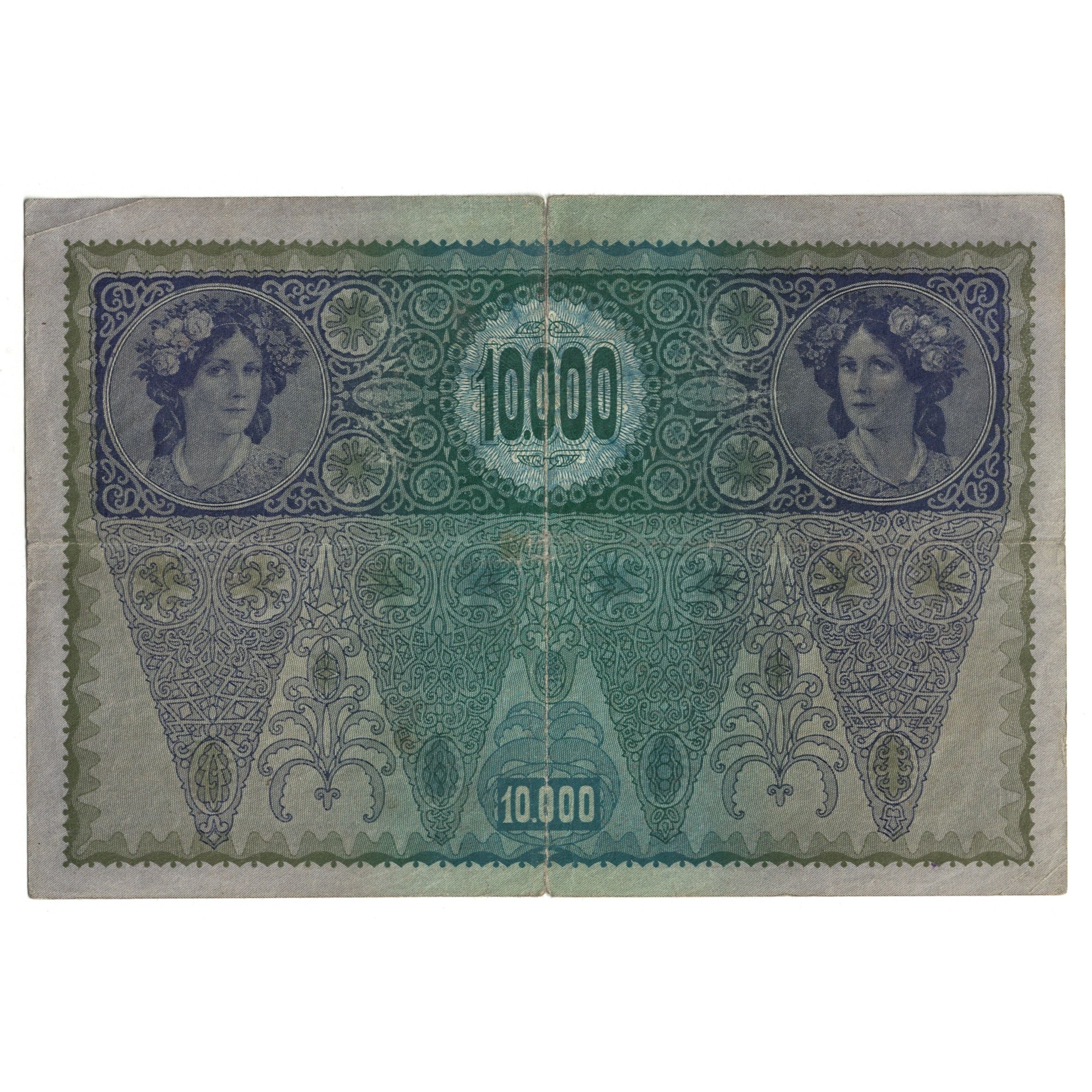 Banknote, Austria, 10,000 Kronen, 1919, 1918-11-02, KM:64, VF(20-25)