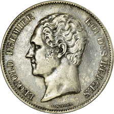 Moneda, Bélgica, Leopold I, 2-1/2 Francs, 1849, Bruxelles, MBC, Plata, KM:11