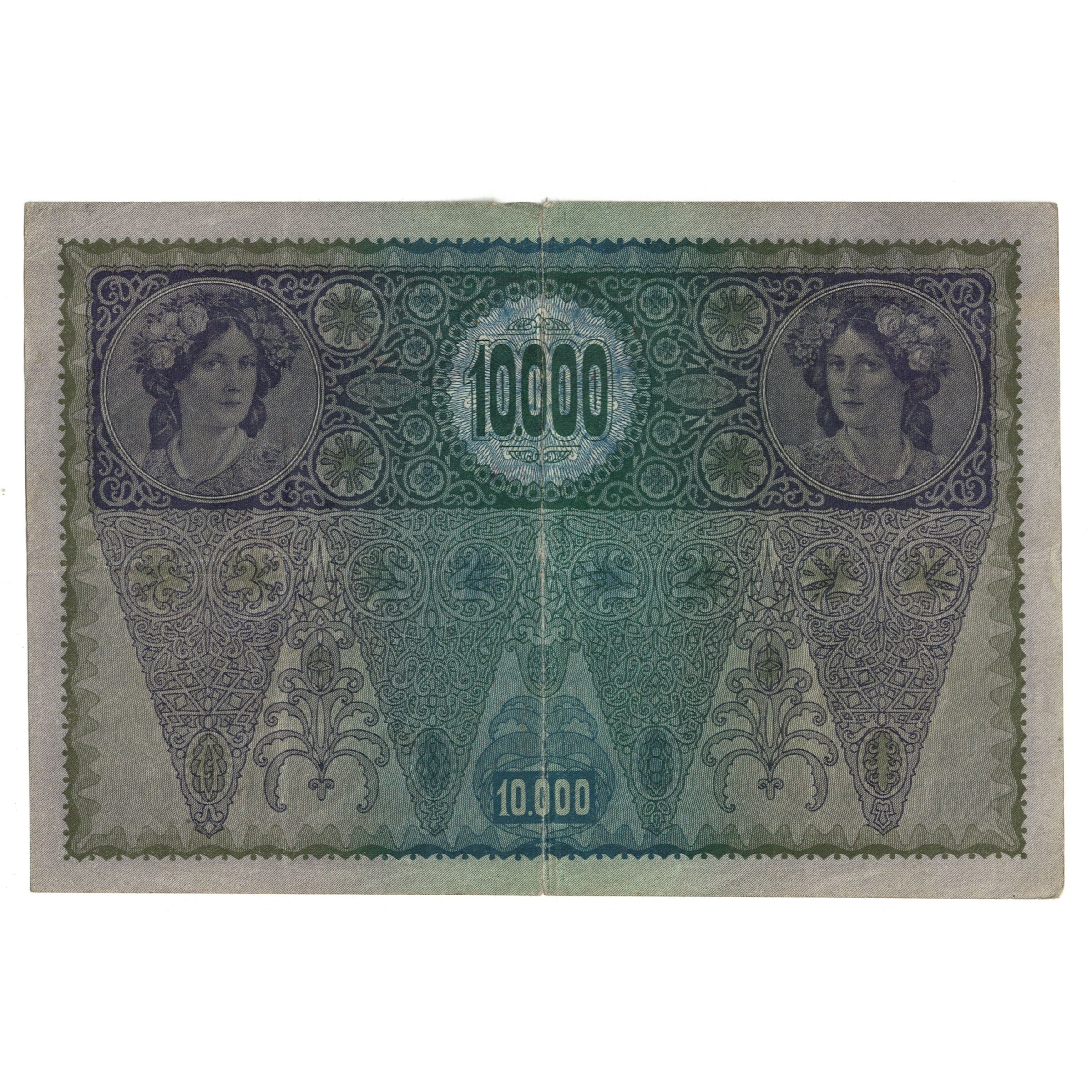 Banknote, Austria, 10,000 Kronen, 1918, 1918-11-02, KM:65, VF(30-35)