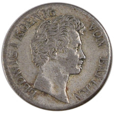 GERMAN STATES, 6 Kreuzer, 1835, KM #748, EF(40-45), Silver, 2.61