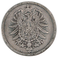 GERMANY - EMPIRE, Mark, 1881, Berlin, KM #7, EF(40-45), Silver, 24, 5.37