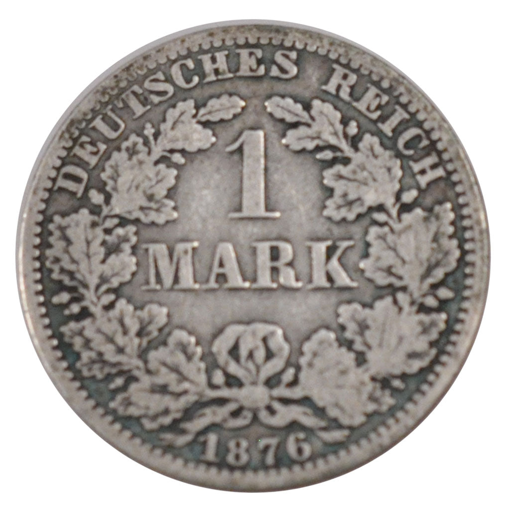 GERMANY - EMPIRE, Mark, 1876, Berlin, KM #7, EF(40-45), Silver, 24, 5.31