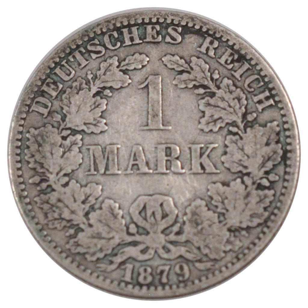 Coin, GERMANY - EMPIRE, Wilhelm I, Mark, 1879, Berlin, EF(40-45), Silver, KM:7