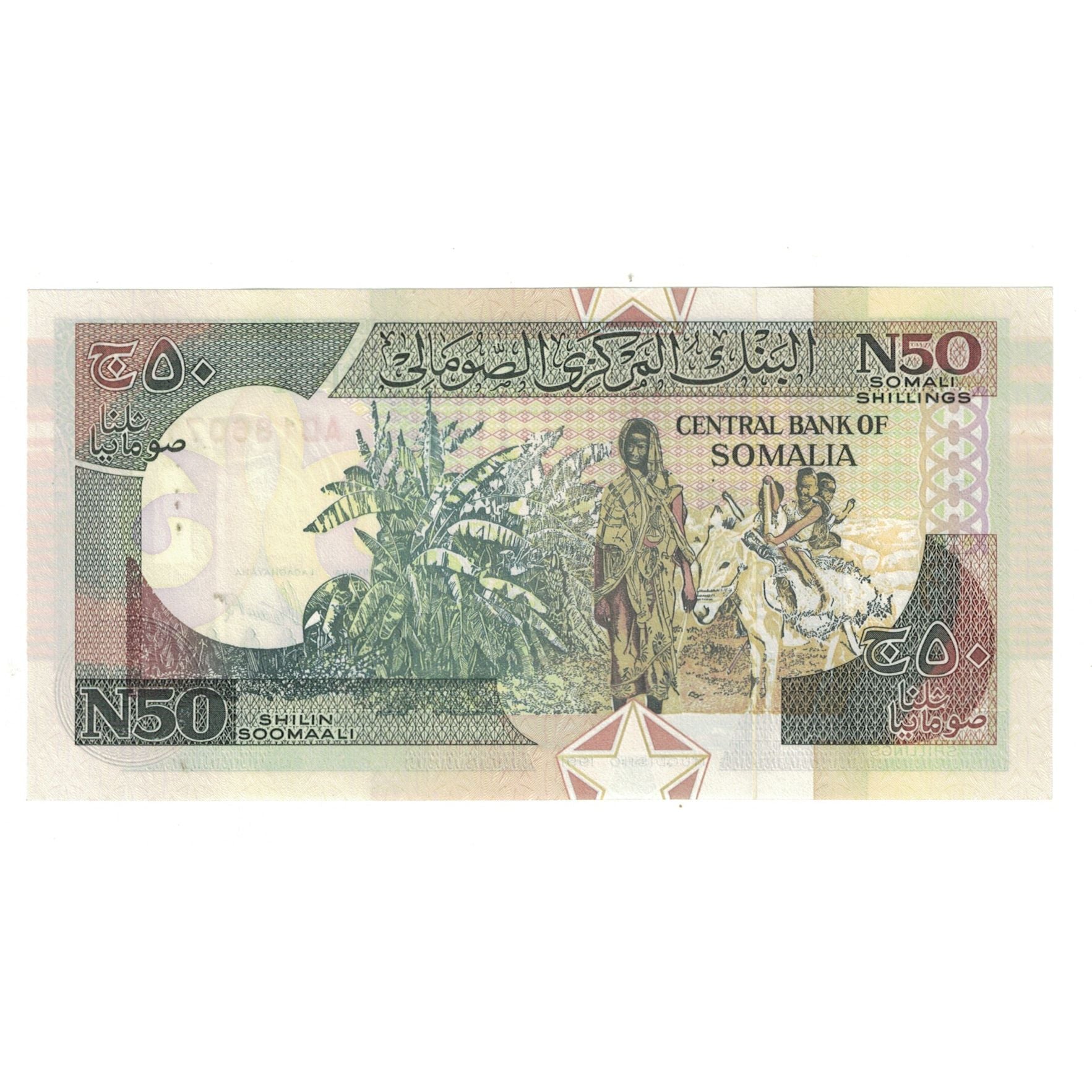 Banknote, Somalia, 50 N Shilin = 50 N Shillings, 1991, KM:R2, UNC(65-70)