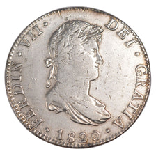 MEXICO, 8 Reales, 1820, Mexico City, KM #111, EF(40-45), Silver, 26.90