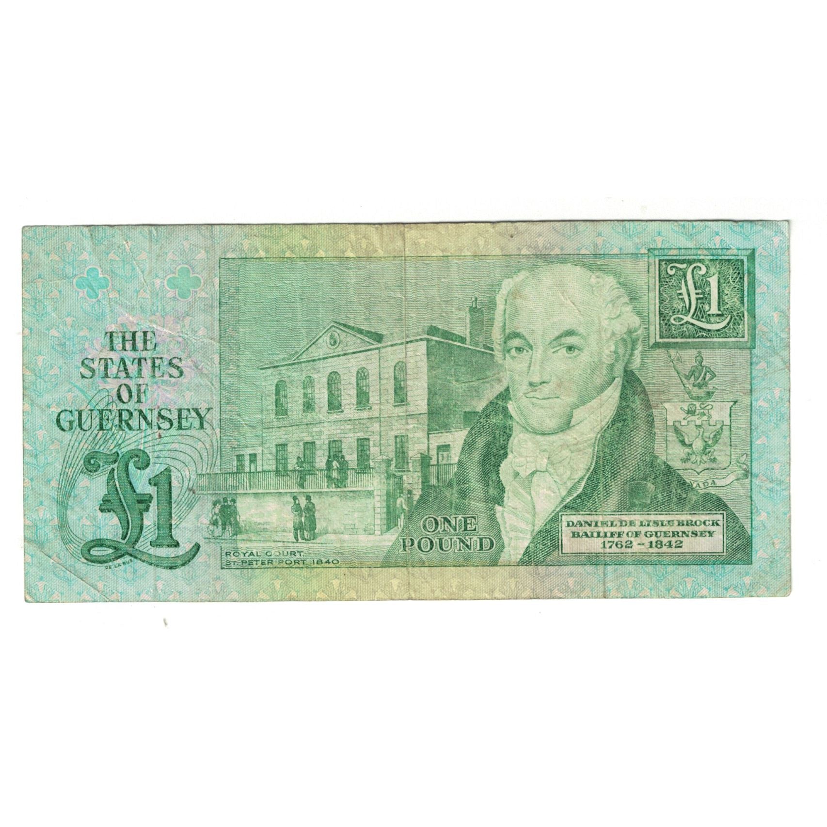 Billete, 1 Pound, Guernsey, KM:48a, BC