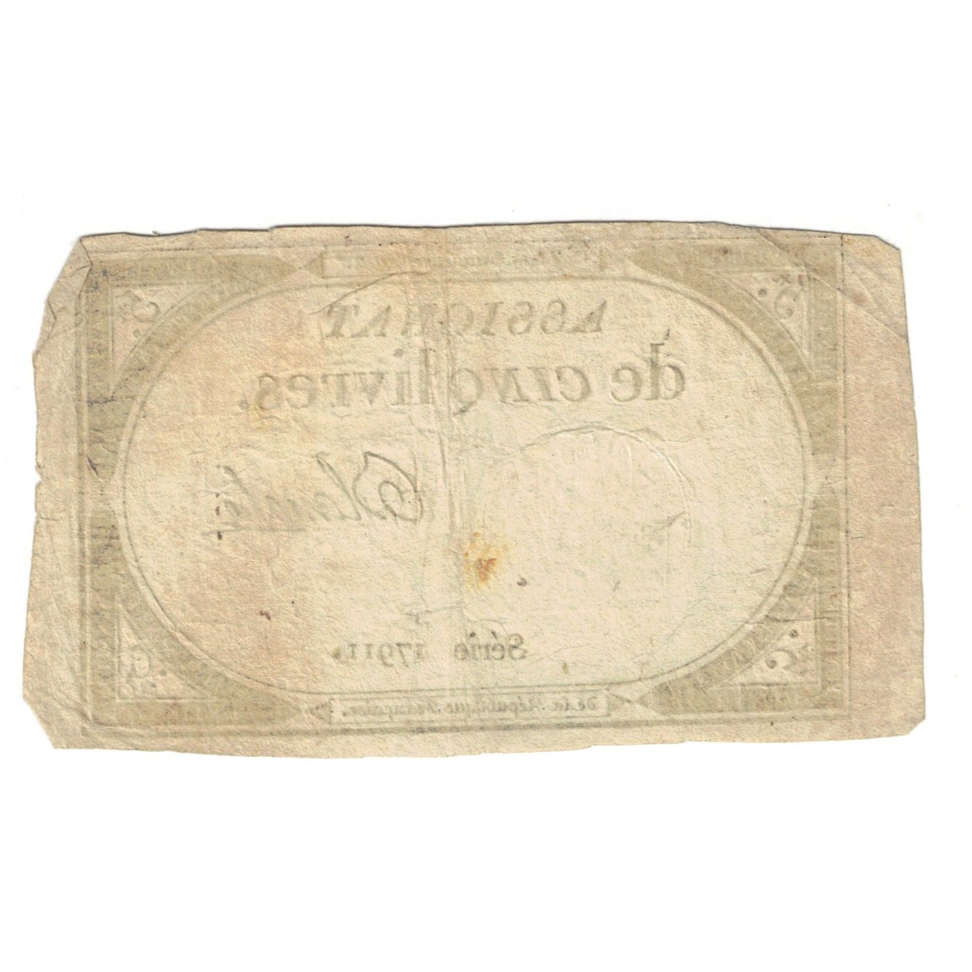 Frankreich, 5 Livres, 1793, SERIE 17911, S, KM:A76, Lafaurie:171